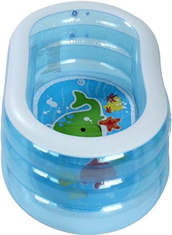 Jilani Kids Pool Swimming Pool Inflatable Size 5ft with Manual Pump, Multi - Image 4